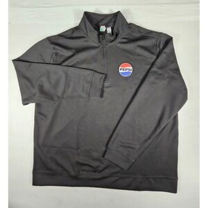 Clique Pepsi Mens Black Quarter Zip Pullover  XXL MQK00110 NWT